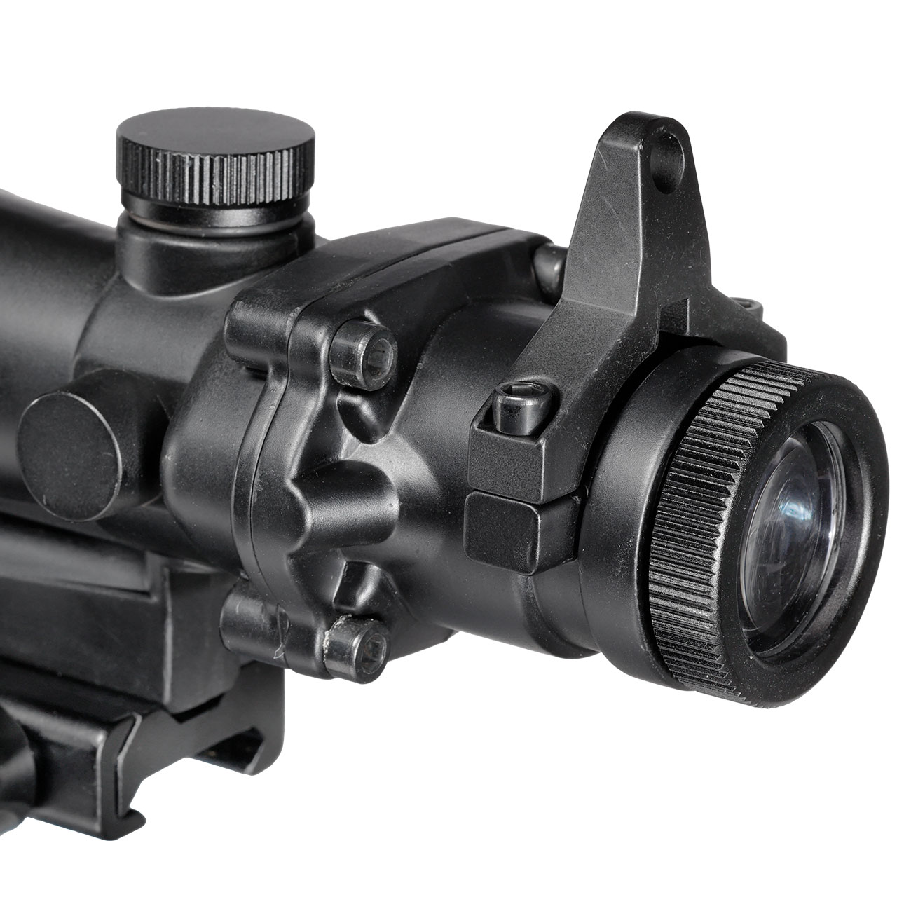 JS-Tactical Compact Type Scope 4x32 m. Mil-Dot Absehen inkl. 11 / 22 mm Halterung schwarz Bild 7