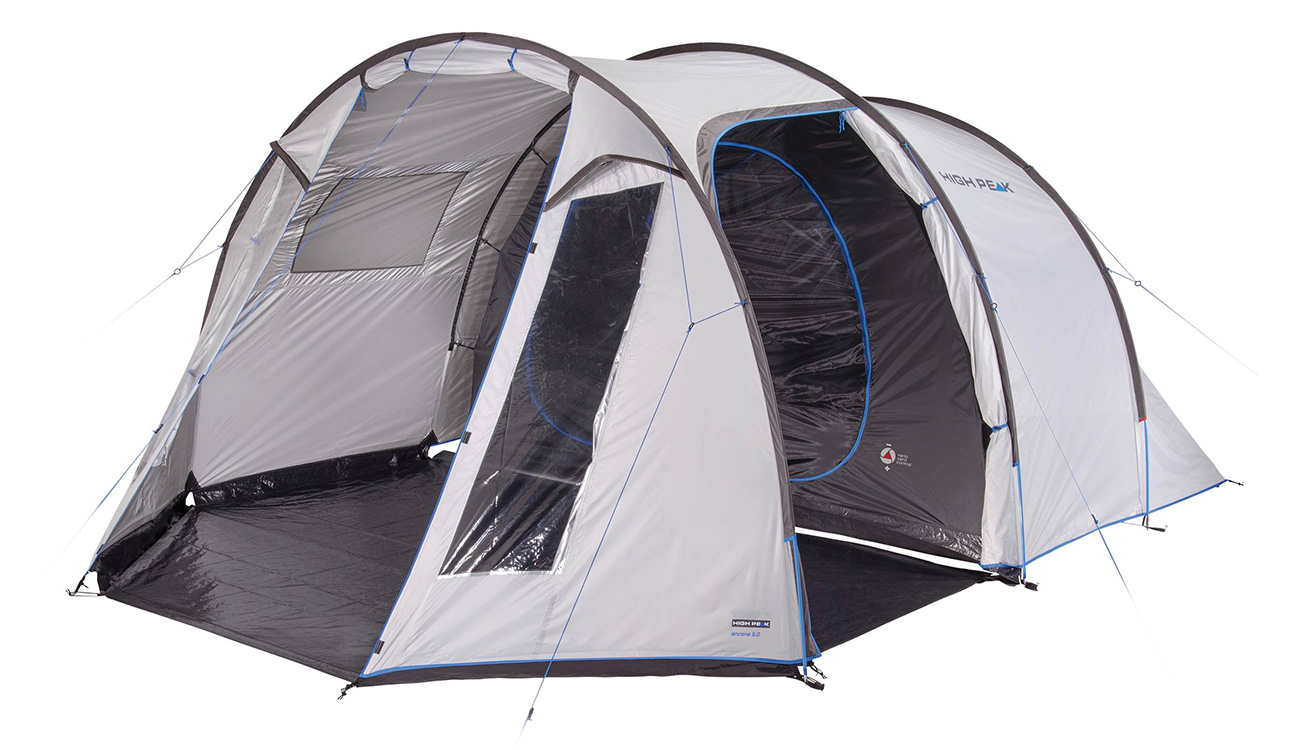 High Peak Zelt Ancona 5.0 grau für 5 Personen kaufen