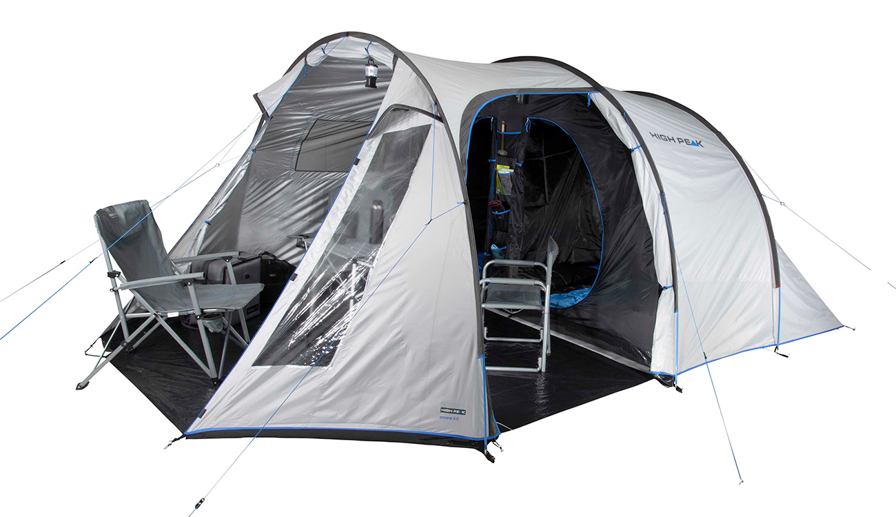 High Peak Zelt Ancona 5.0 grau für 5 Personen kaufen