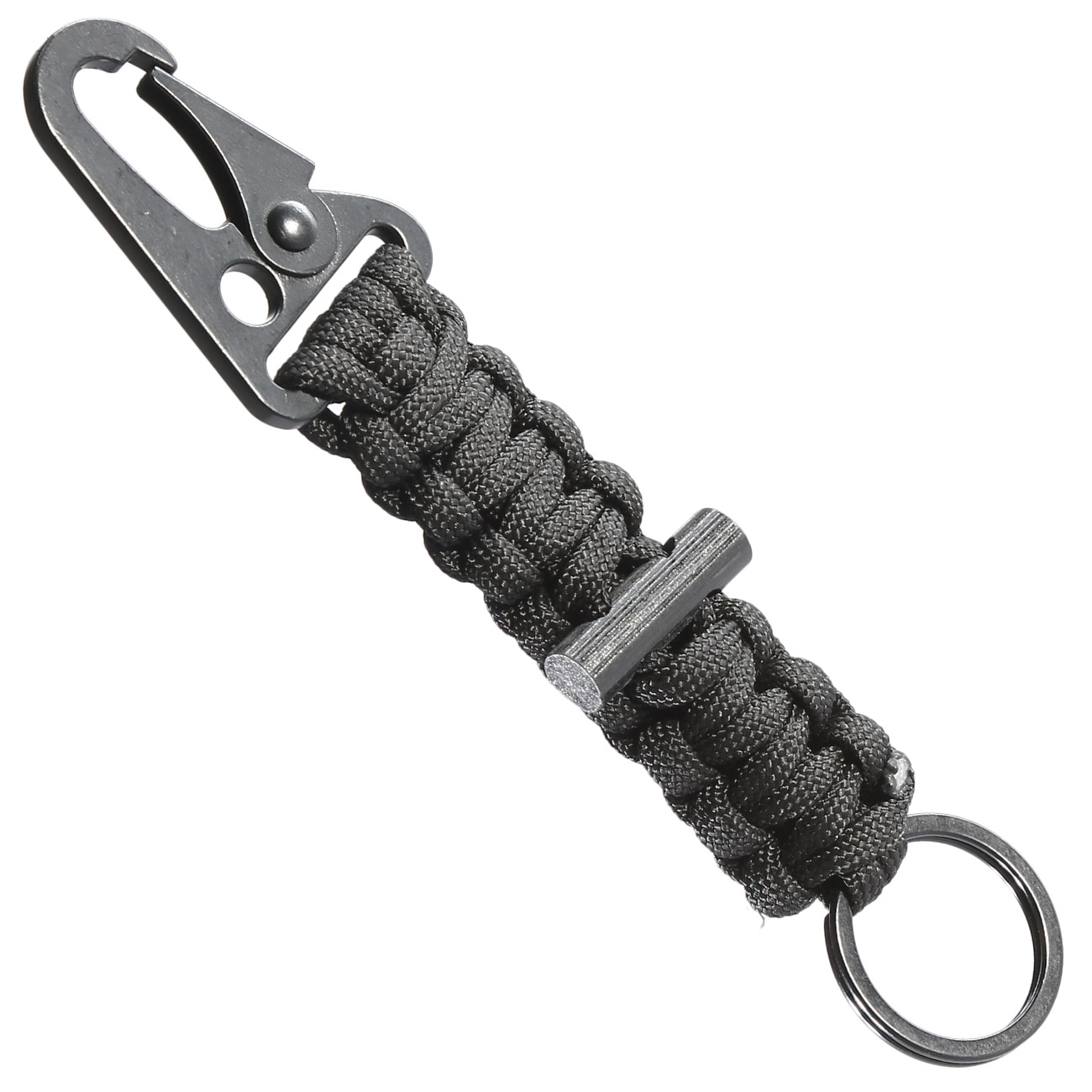 Barbaric Paracord Lanyard  Schlsselanhnger mit Feuerstarter schwarz Bild 1