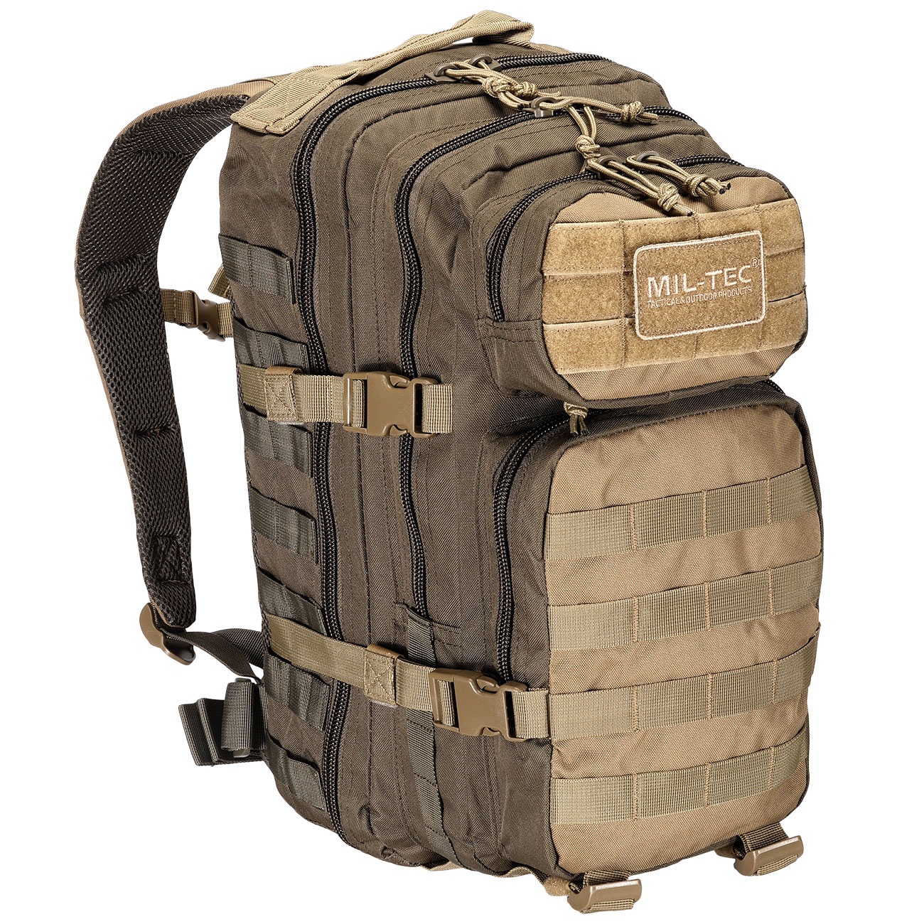 Mil-Tec Rucksack Assault Ranger Pack 20 Liter green/coyote