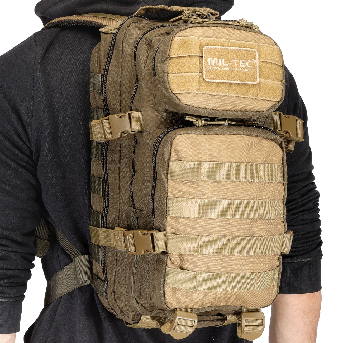 Mil-Tec Rucksack Assault Ranger Pack 20 Liter green/coyote Bild 10