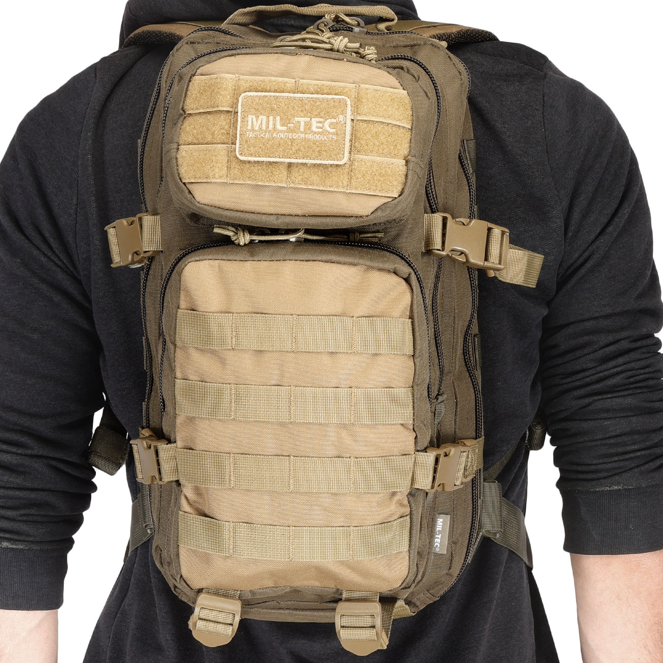 Mil-Tec Rucksack Assault Ranger Pack 20 Liter green/coyote Bild 9