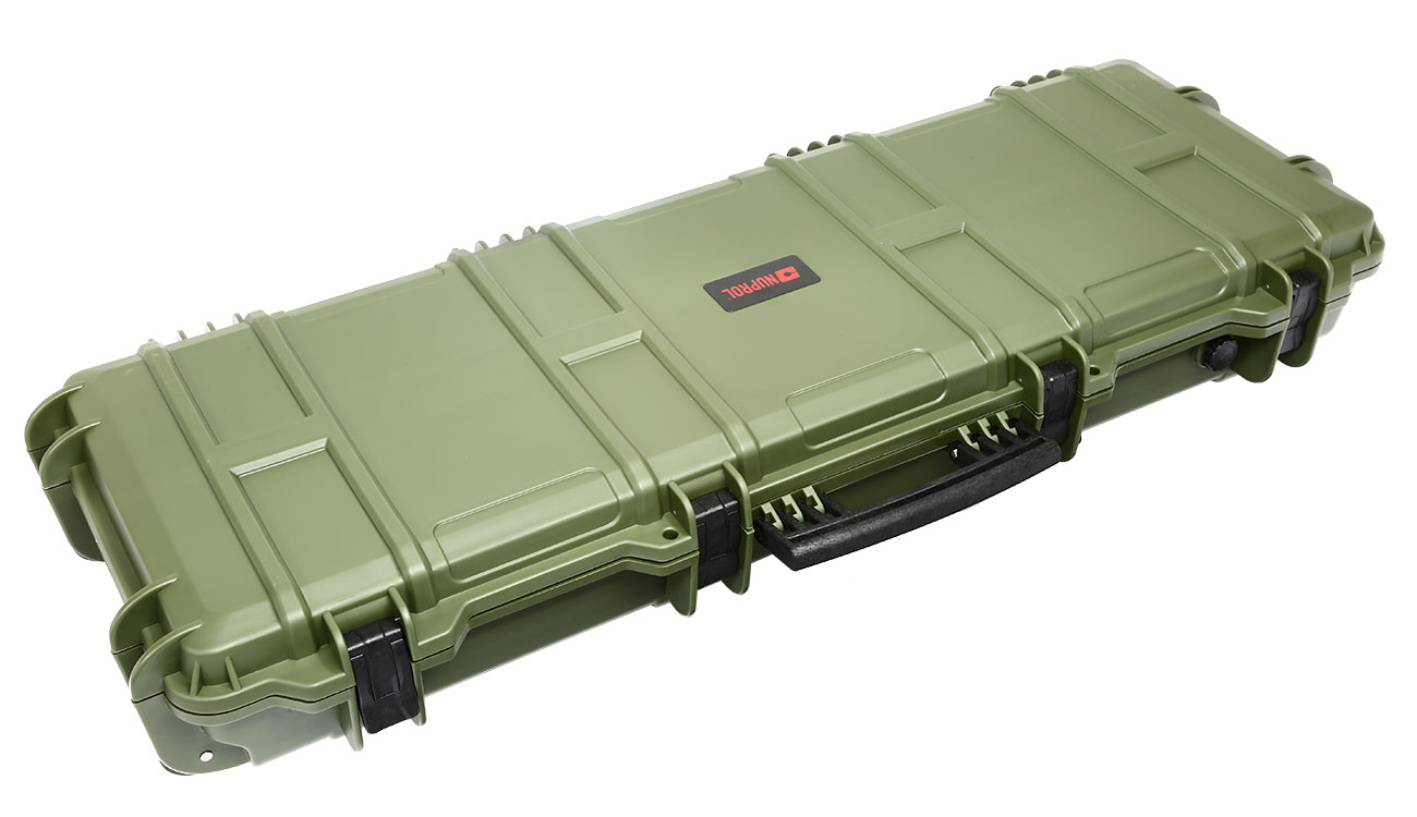 Nuprol Large Hard Case Waffenkoffer / Trolley 109 x 39,5 x 16 cm  Waben-Schaumstoff oliv kaufen