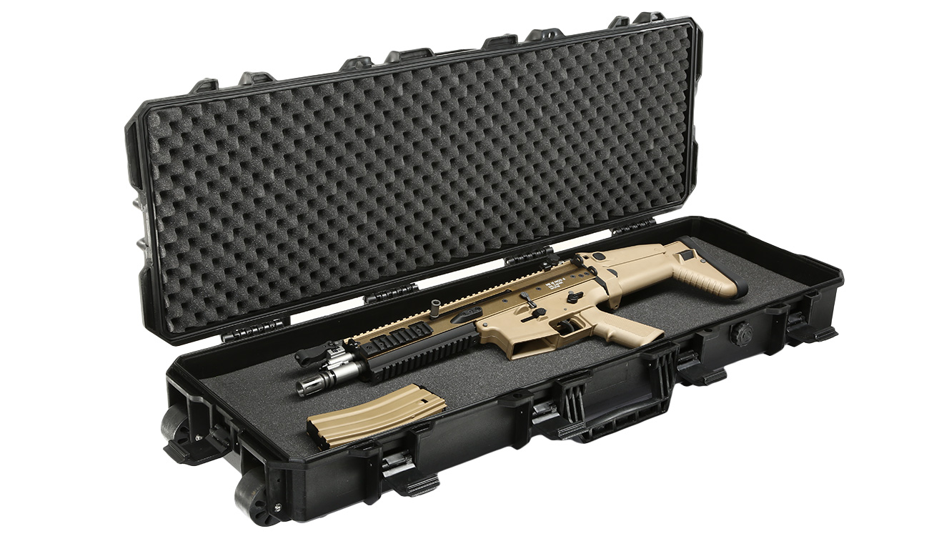 MAX Tactical Large Hard Case Waffenkoffer / Trolley 102 x 36,5 x 14,5 cm  PnP-Schaumstoff schwarz kaufen