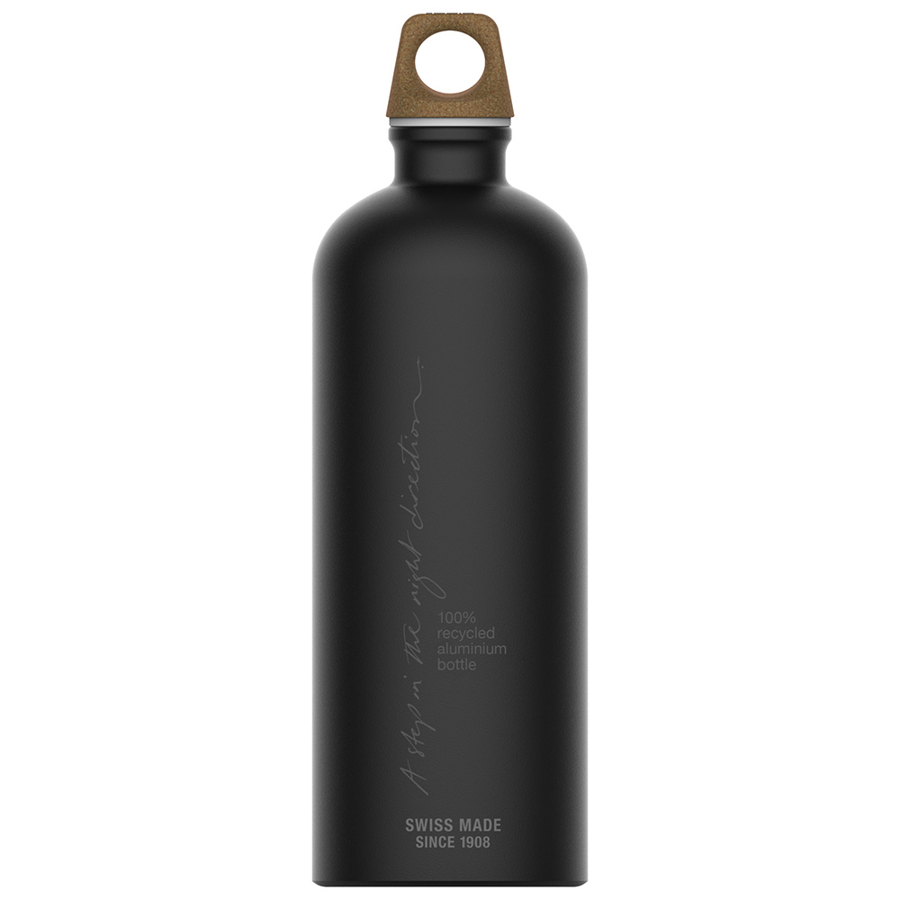 SIGG Alutrinkflasche Traveller MyPlanet Direction Plain 1 Liter  Schraubverschluss schwarz kaufen