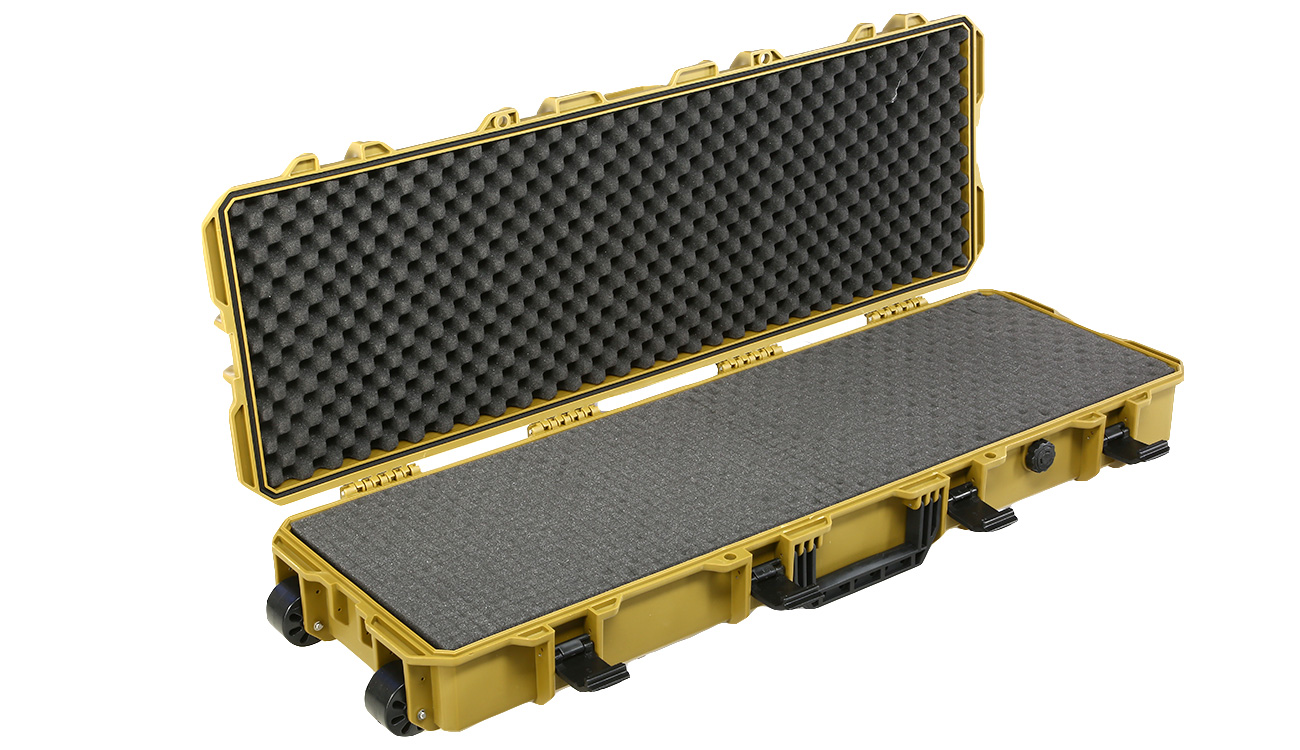 ASG Large Polymer Hard Case Waffenkoffer / Trolley 100 x 35 x 14 cm  PnP-Schaumstoff RAL8000 kaufen