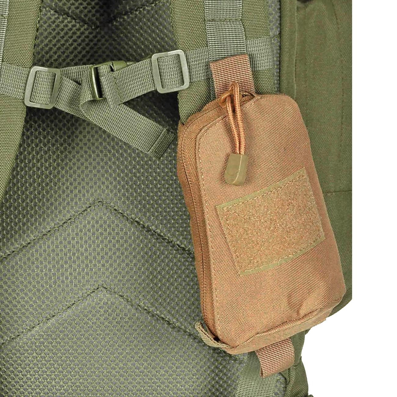 MFH Mulifunktionstasche mit Molle System coyote 18 x 10 x 4 cm ideal fr Schultergurte Bild 2