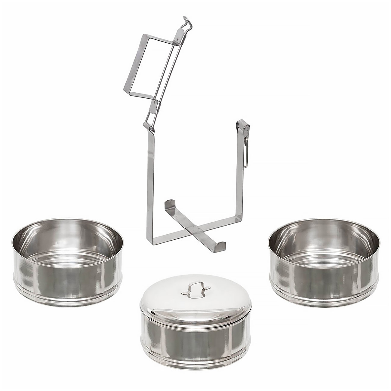 Fox Outdoor Speisebehlter Edelstahl 3-teilig silber Bild 1