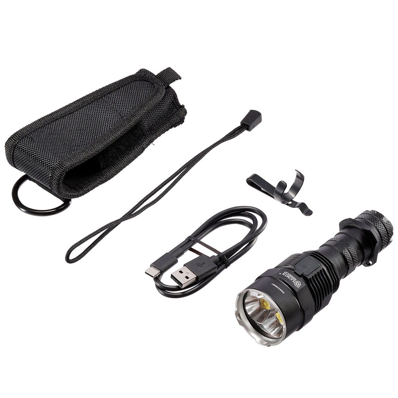 Nitecore LED Taschenlampe TM9K PRO 9900 Lumen schwarz inkl. Akku, Holster, Ladekabel, Lanyard und Grtelclip Bild 4