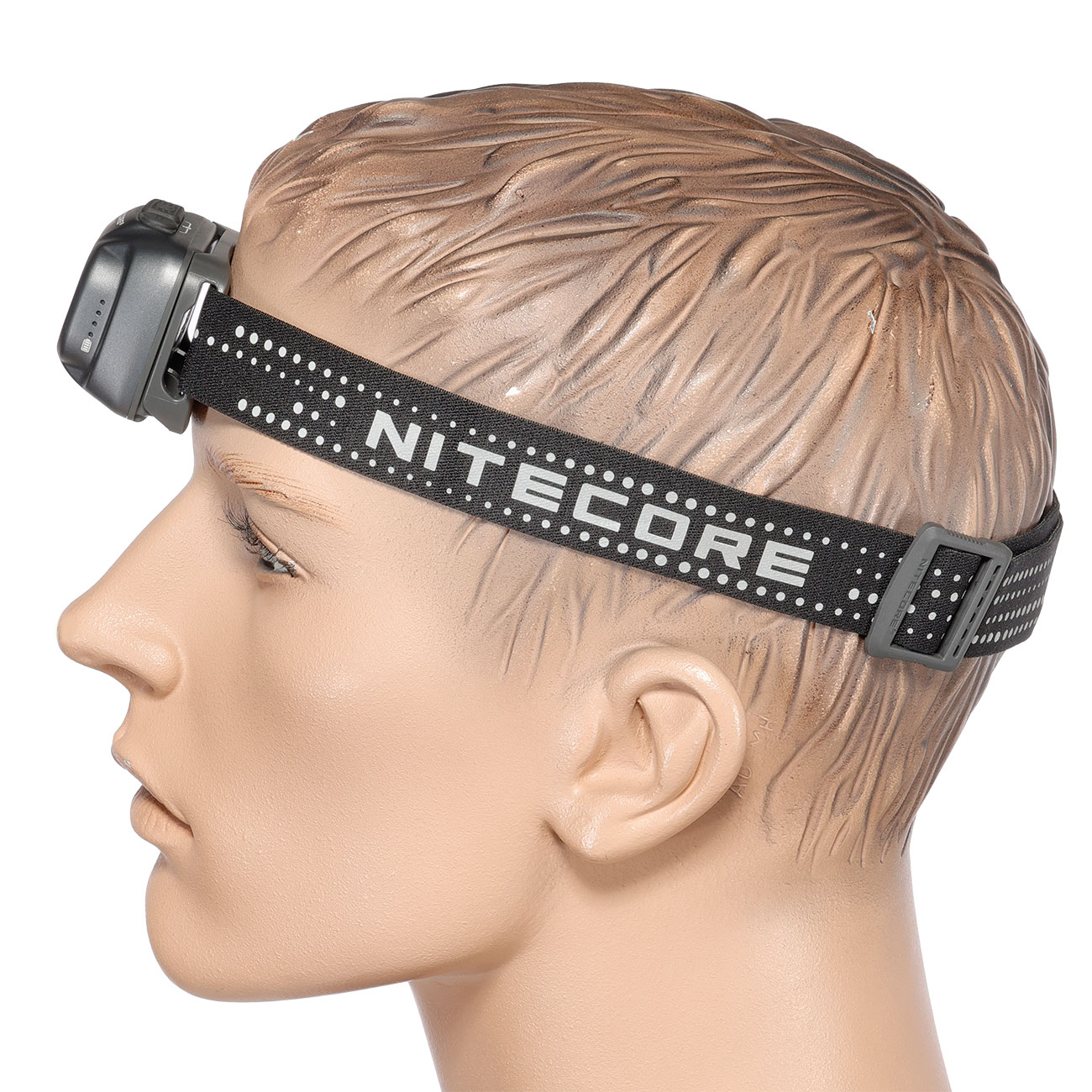 Nitecore LED-Stirnlampe NU31 - 550 Lumen grau inkl. USB-C Ladekabel, Kopfband und Diffusor-Kappe Bild 6