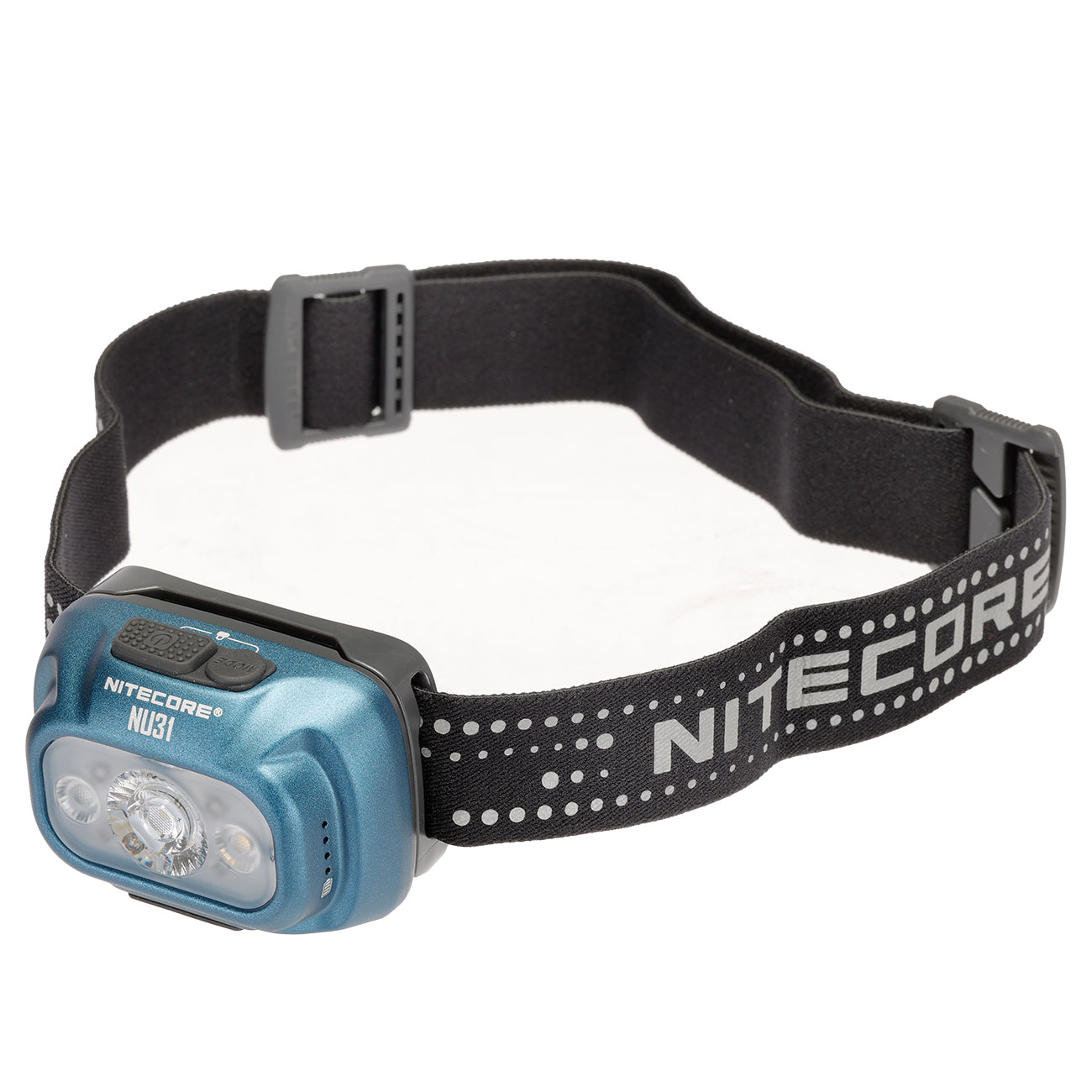 Nitecore LED-Stirnlampe NU31 - 550 Lumen blau inkl. USB-C Ladekabel und Kopfband Bild 3