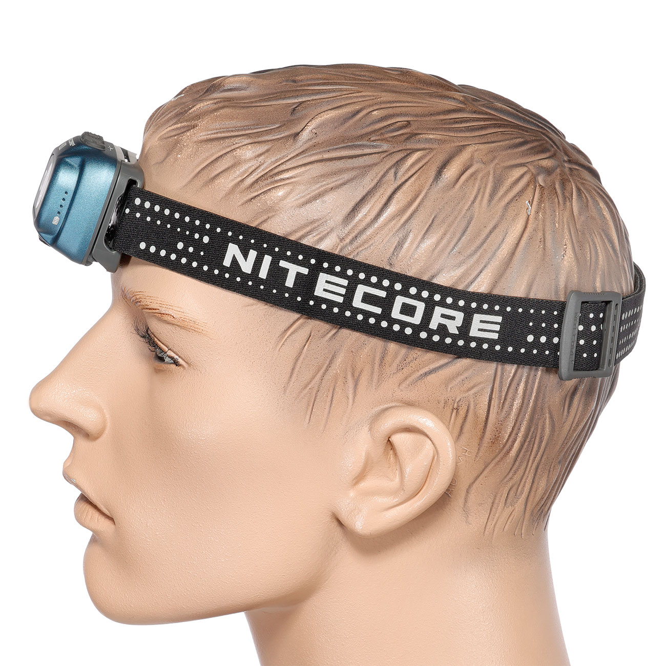 Nitecore LED-Stirnlampe NU31 - 550 Lumen blau inkl. USB-C Ladekabel und Kopfband Bild 4
