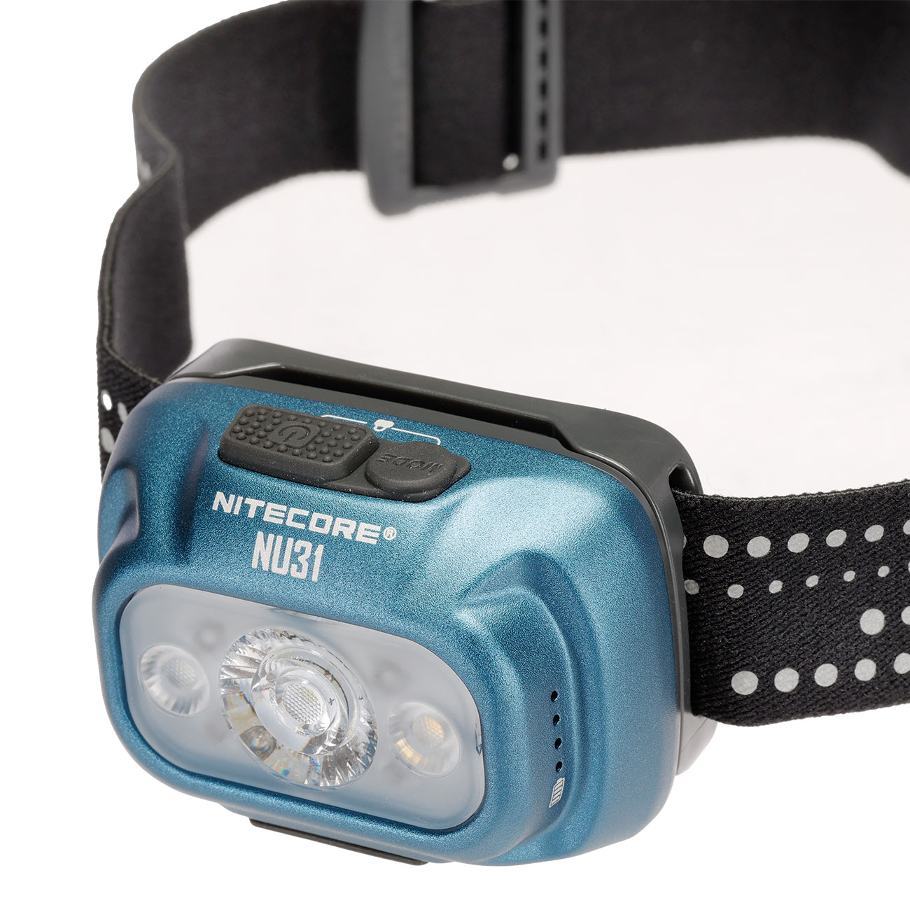 Nitecore LED-Stirnlampe NU31 - 550 Lumen blau inkl. USB-C Ladekabel und Kopfband Bild 6