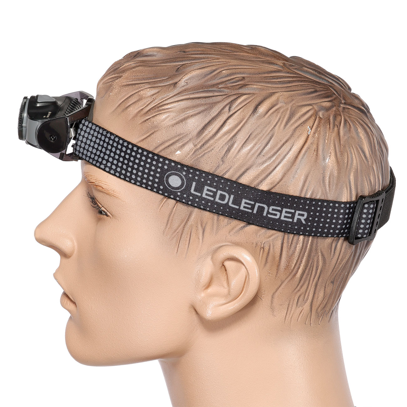 LED Lenser LED-Stirnlampe MH3 - 200 Lumen grau inkl. Stirnband und AA-Batterie Bild 4