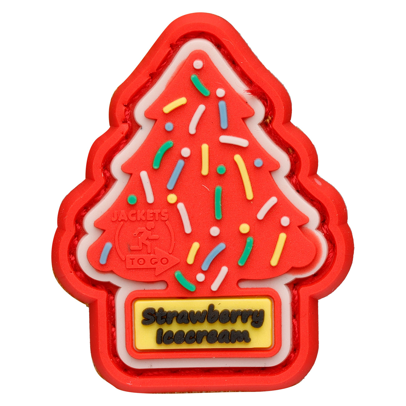 JTG 3D Rubber Patch micro Strawberry Icecream fullcolor flavourisiert