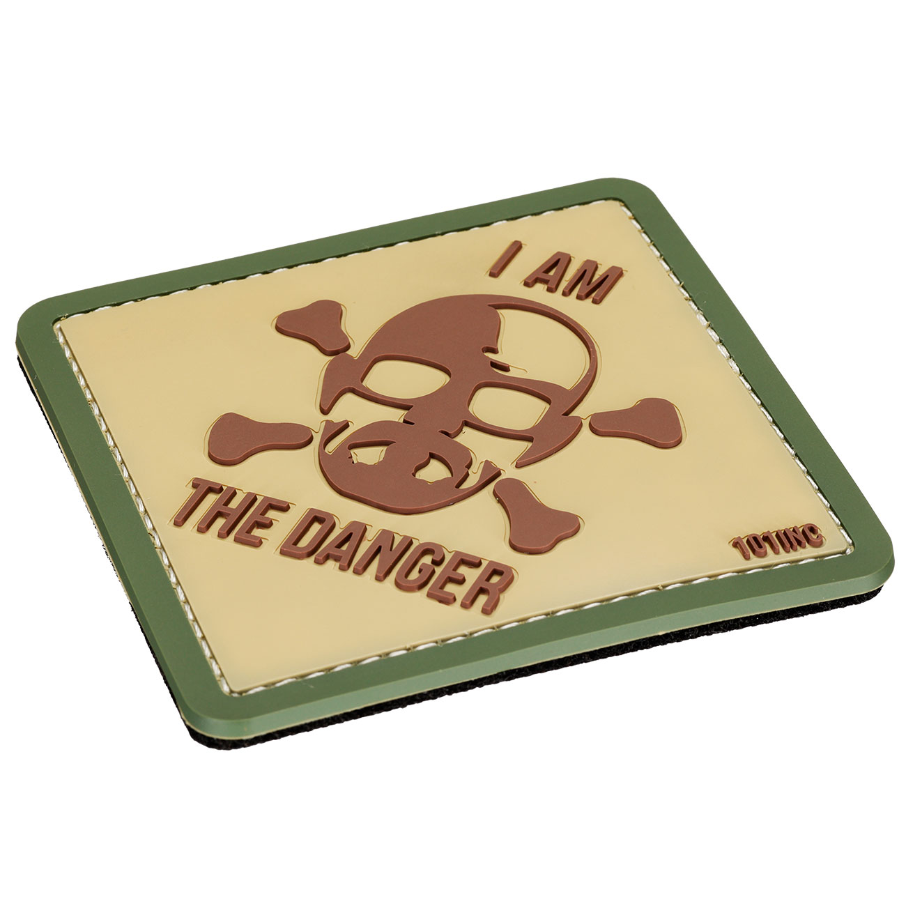 101 INC. 3D Rubber Patch mit Klettflche I am danger oliv Bild 1