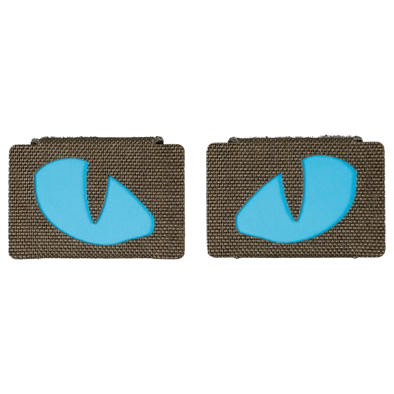 M-Tac Lasercut Molle Stripes Tiger Eyes oliv/blau nachleuchtend 2er Set Bild 1