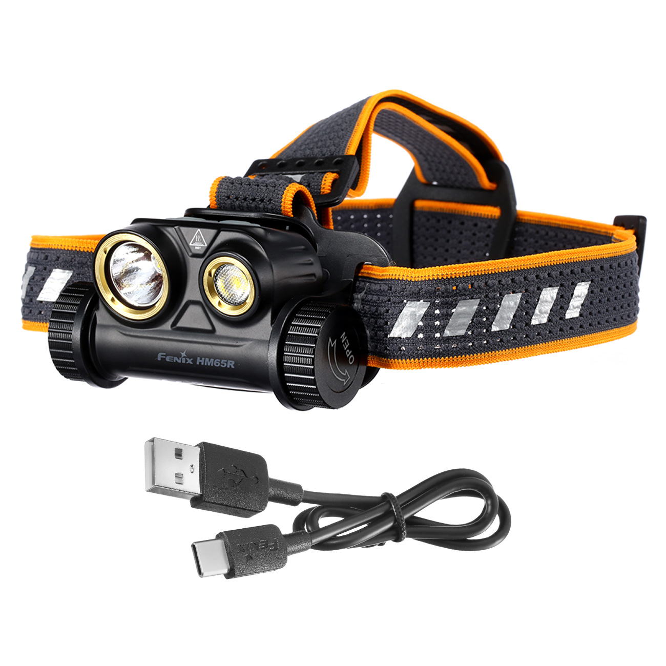 Fenix LED-Stirnlampen Set HM65R 1400 Lumen + E-Lite LED-Universalleuchte schwarz Bild 10