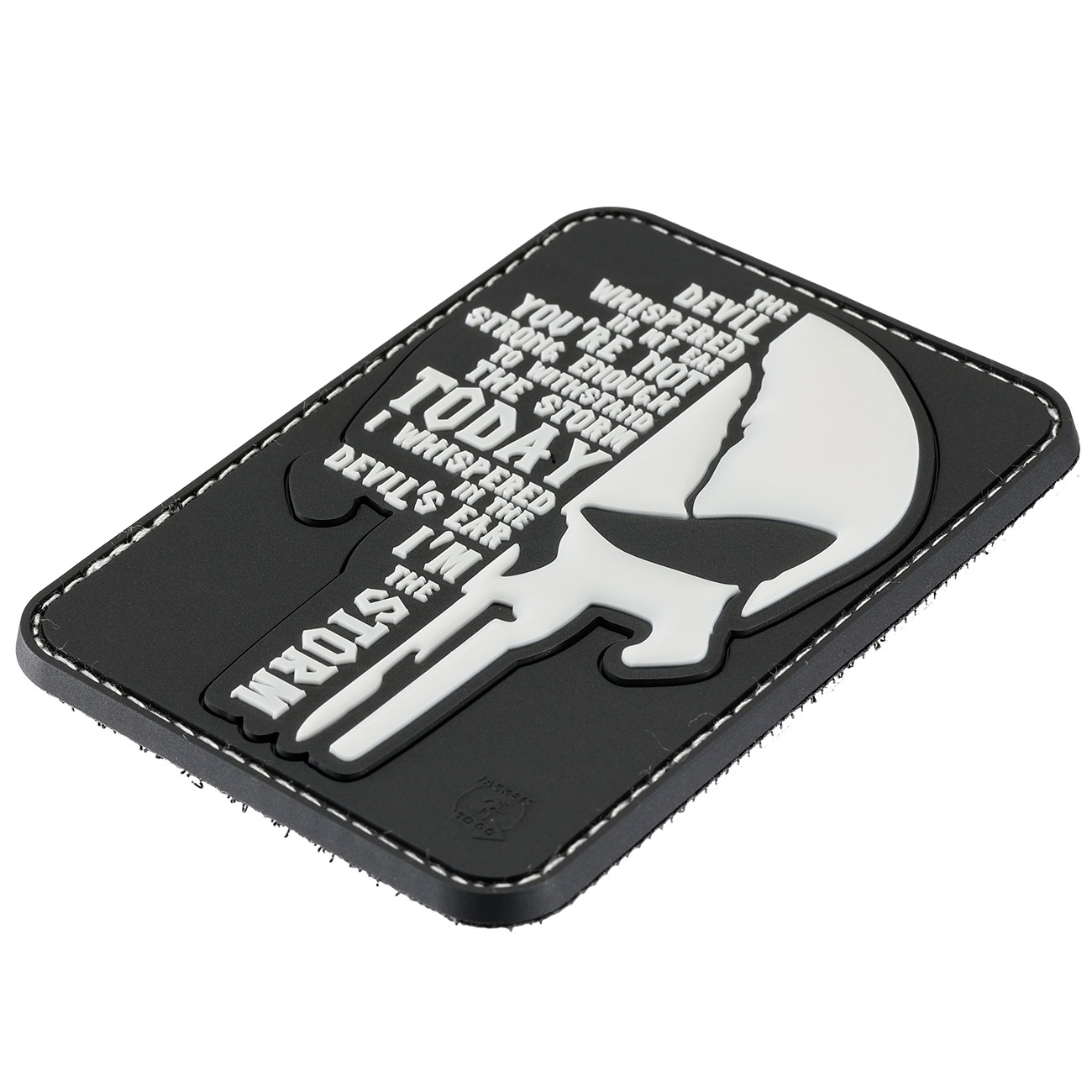 JTG 3D Rubber Patch mit Klettflche Im the storm Punisher swat Bild 1