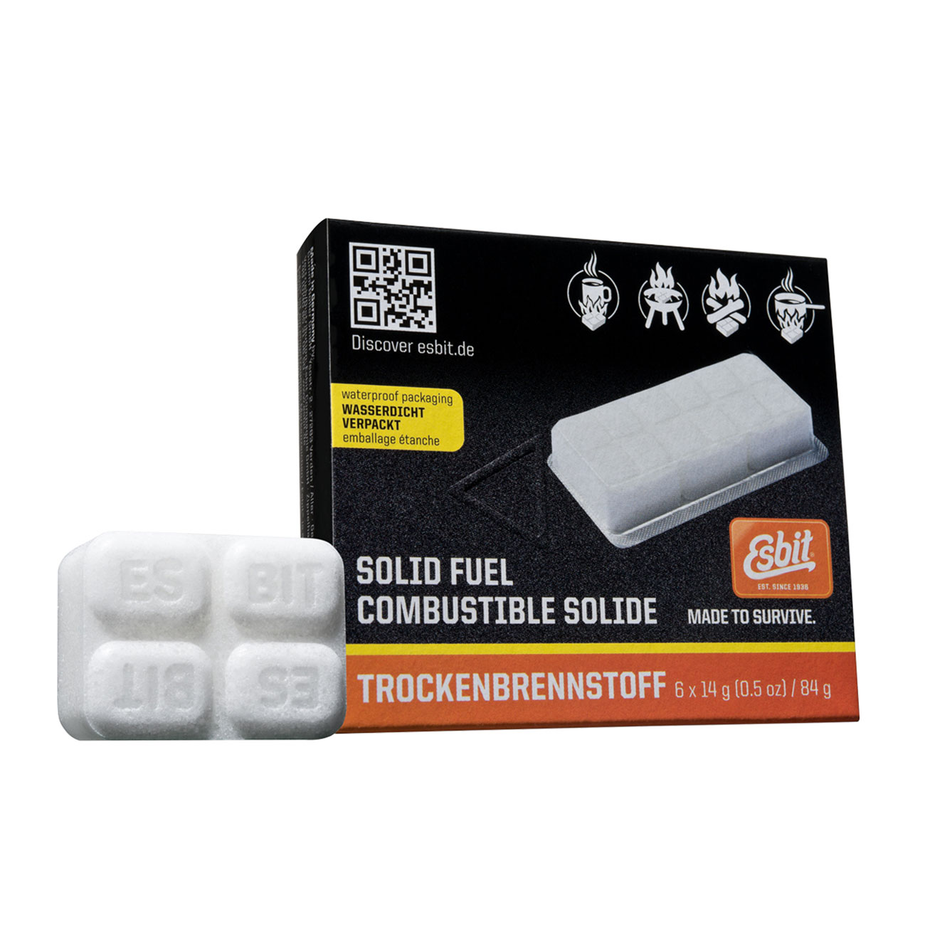 Esbit Trockenbrennstoff - 6 Stck Tabletten je 14 g