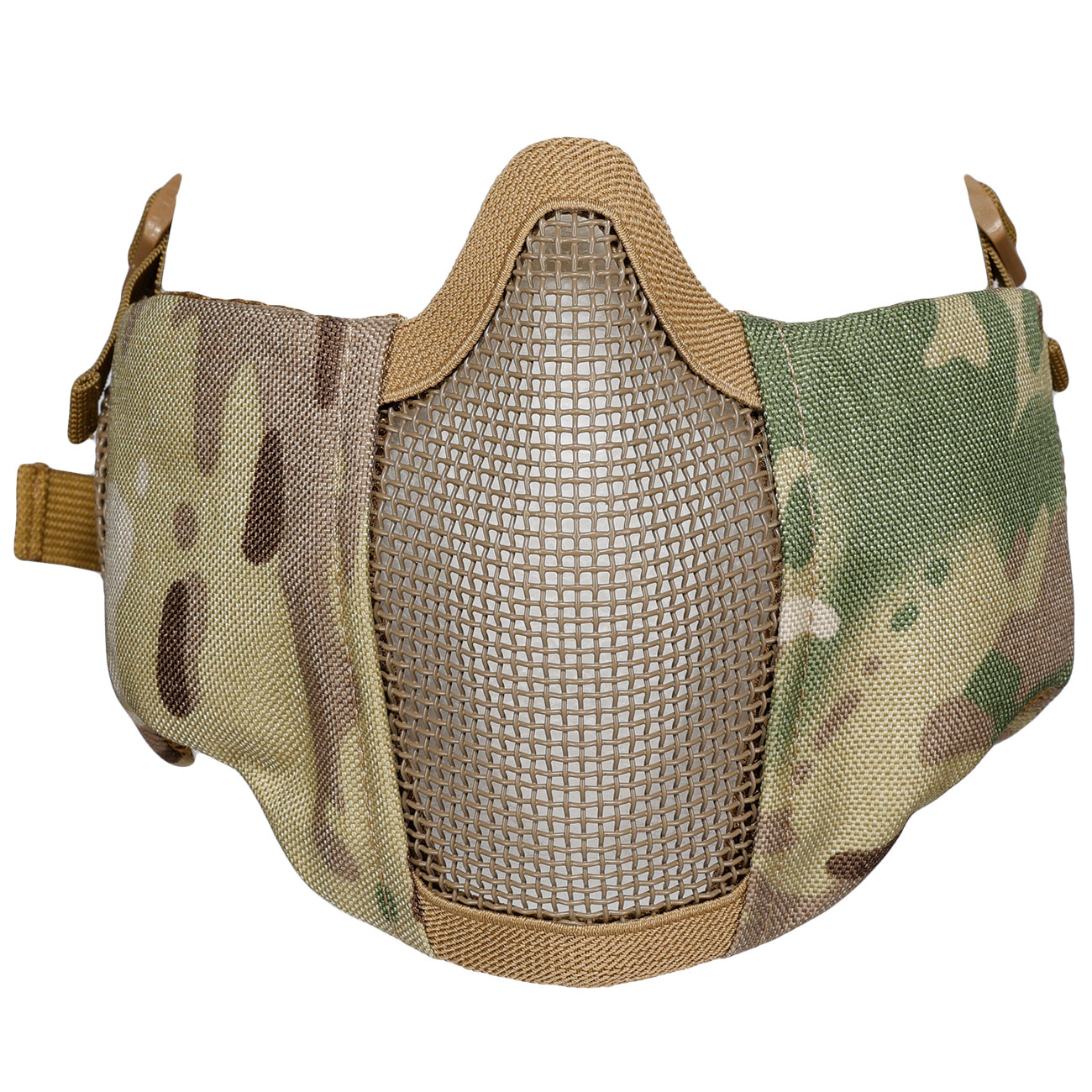 WoSport WST Battlefield Glory Airsoft Gittermaske Lower Face mit Ohrabdeckung camo Bild 5