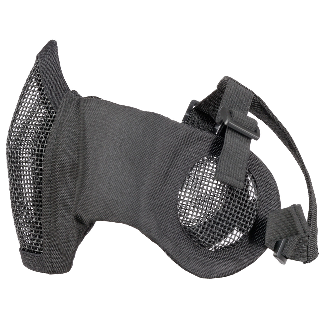 WoSport WST Battlefield Glory Airsoft Gittermaske Lower Face mit Ohrabdeckung schwarz Bild 6