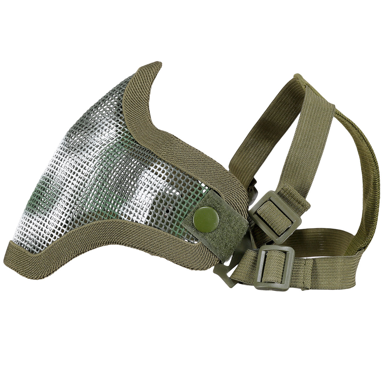 WoSport WST Scout V1 Airsoft Gittermaske Lower Face woodland Bild 6