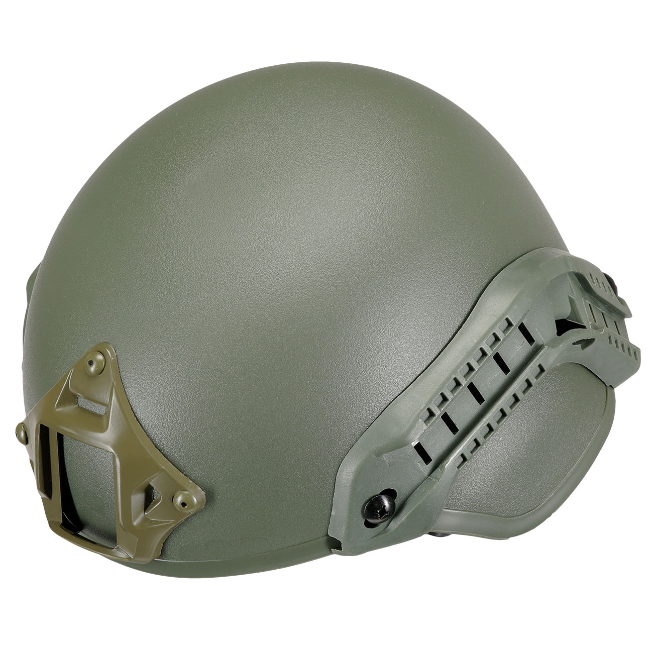 WoSport Airsoft Helm MICH 2000 Standard Style mit NVG Mount verstellbar oliv Bild 6