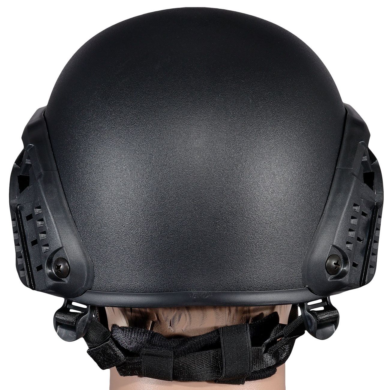 WoSport Airsoft Helm MICH 2000 Standard Style mit NVG Mount verstellbar schwarz Bild 4