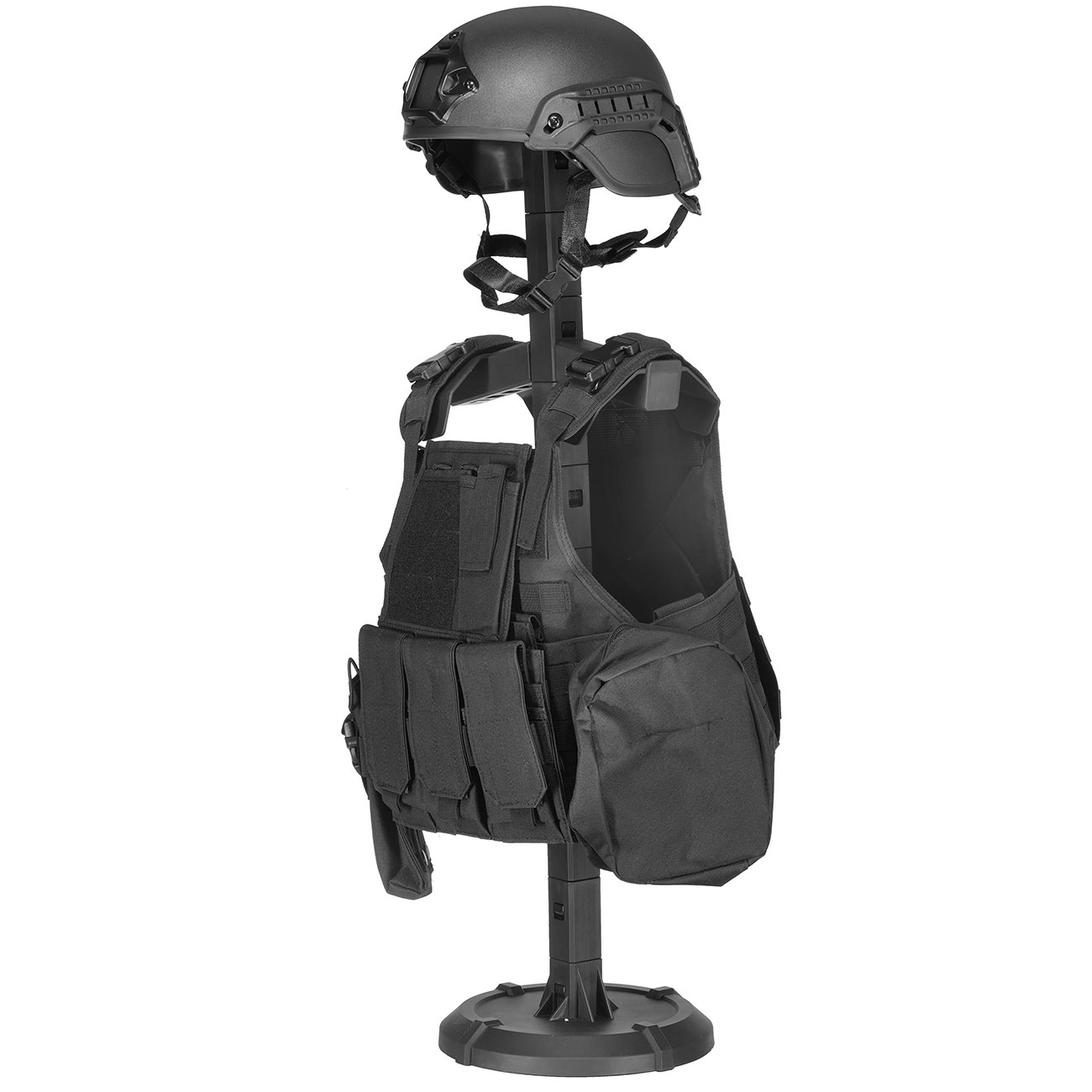 WoSport Tactical Equipment Stnder / Display f. Westen / Helme / Grtel schwarz Bild 6