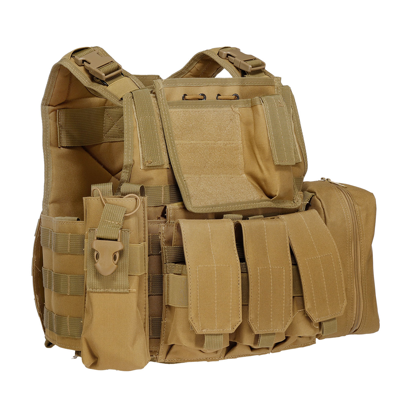 WoSport Kingrin M4 Tactical Molle Vest Einsatzweste tan Bild 3