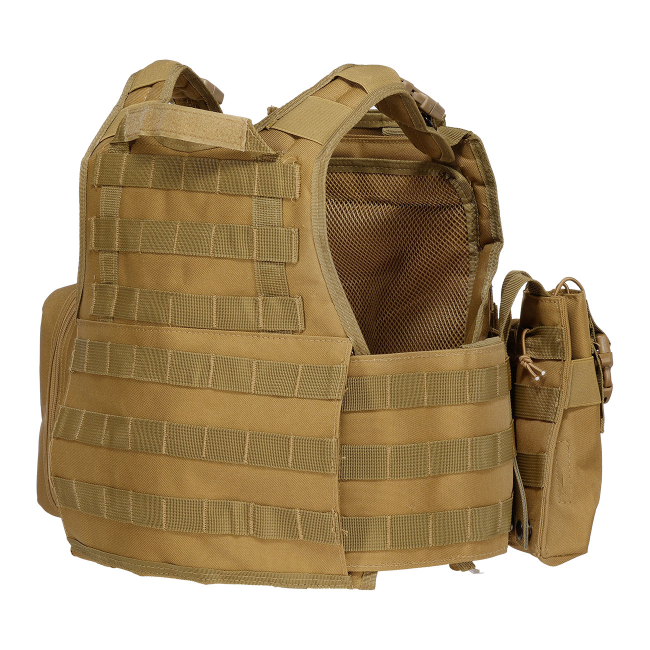 WoSport Kingrin M4 Tactical Molle Vest Einsatzweste tan Bild 4