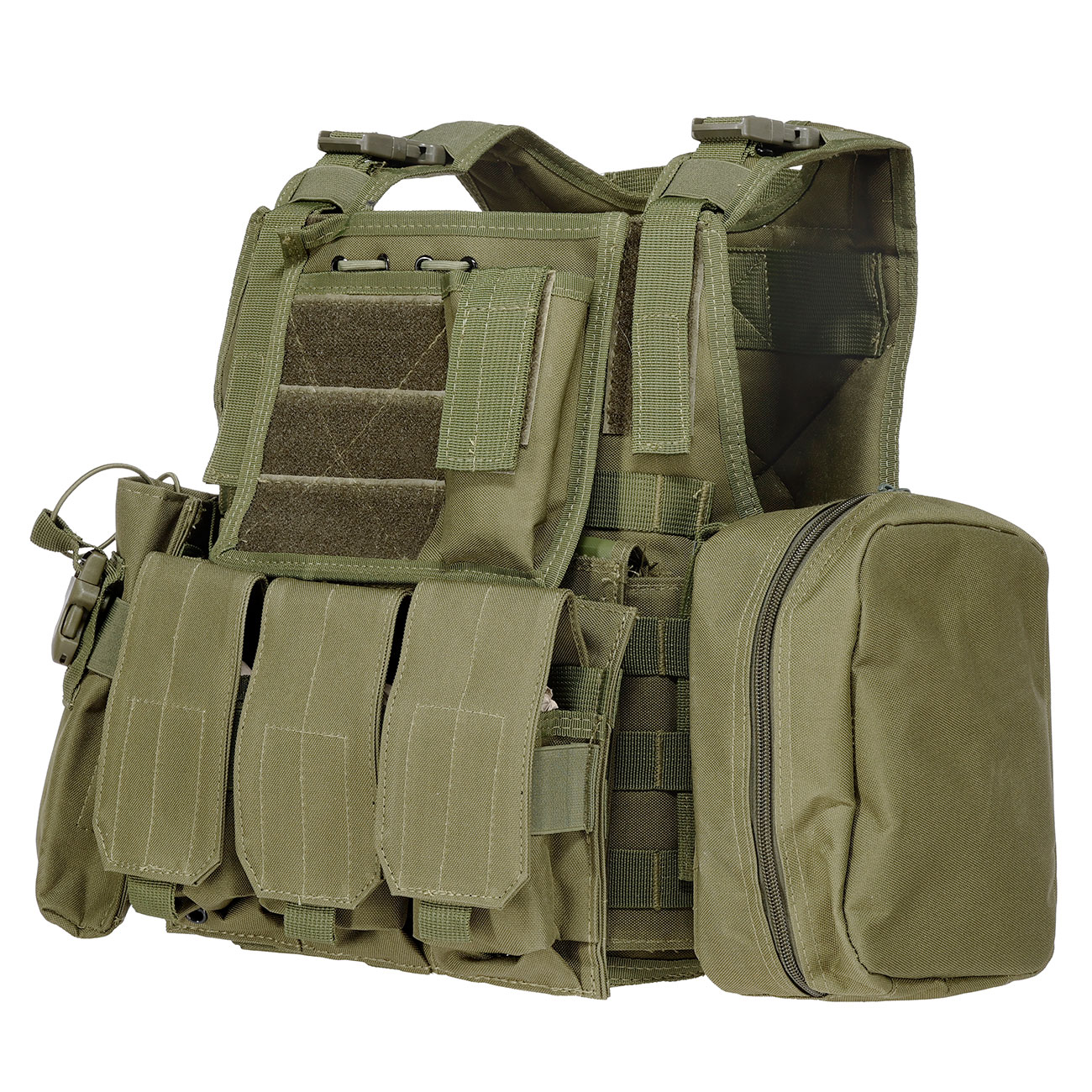 WoSport Kingrin M4 Tactical Molle Vest Einsatzweste oliv Bild 2