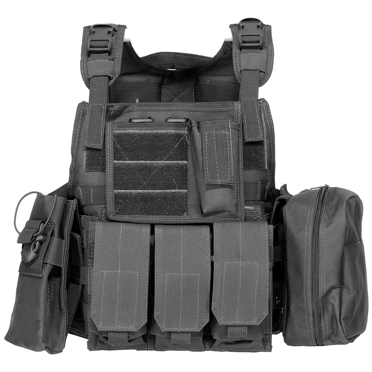 WoSport Kingrin M4 Tactical Molle Vest Einsatzweste schwarz