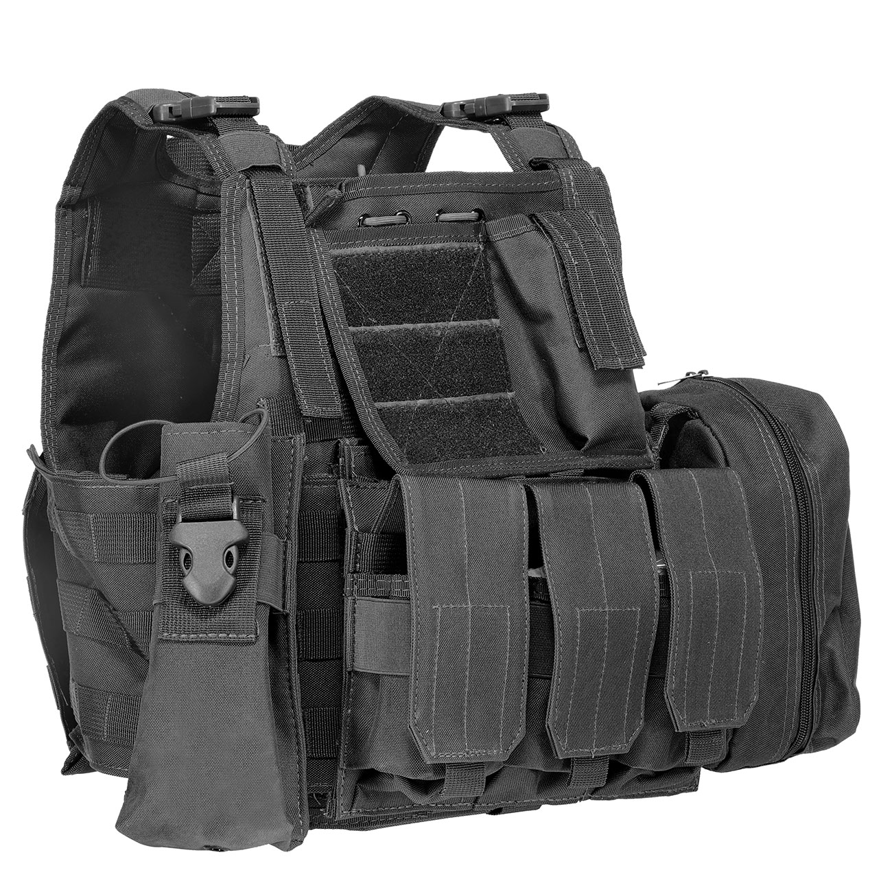 WoSport Kingrin M4 Tactical Molle Vest Einsatzweste schwarz Bild 3