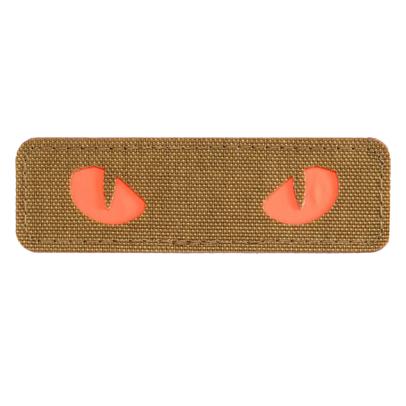 M-Tac Patch mit Klettflche Cat Eyes coyote/rot nachleuchtend