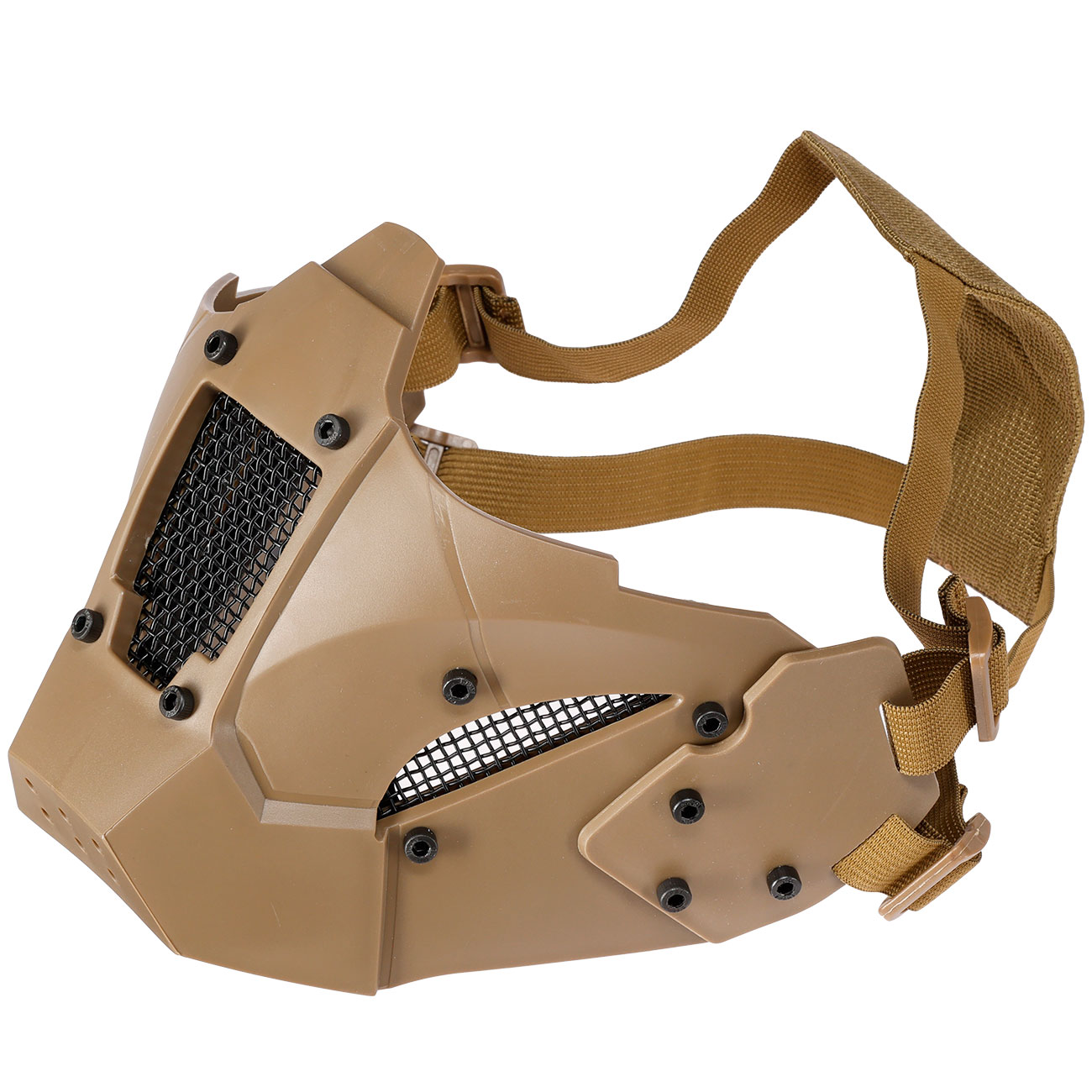 WoSport Iron Warrior Maske Lower Face mit Halterung fr / ohne FAST Helme tan Bild 4