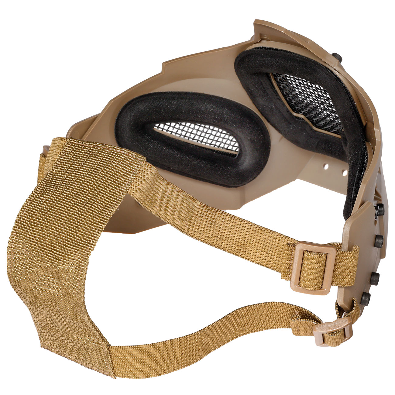 WoSport Iron Warrior Maske Lower Face mit Halterung fr / ohne FAST Helme tan Bild 7