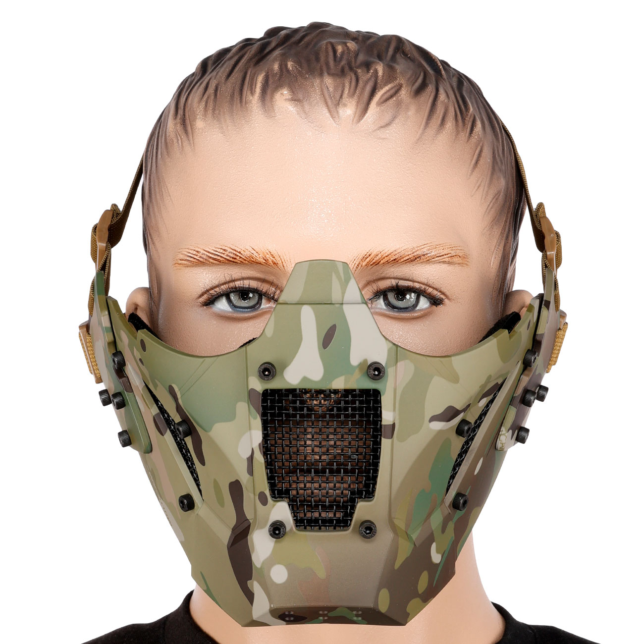 WoSport Iron Warrior Maske Lower Face mit Halterung fr / ohne FAST Helme camo Bild 1