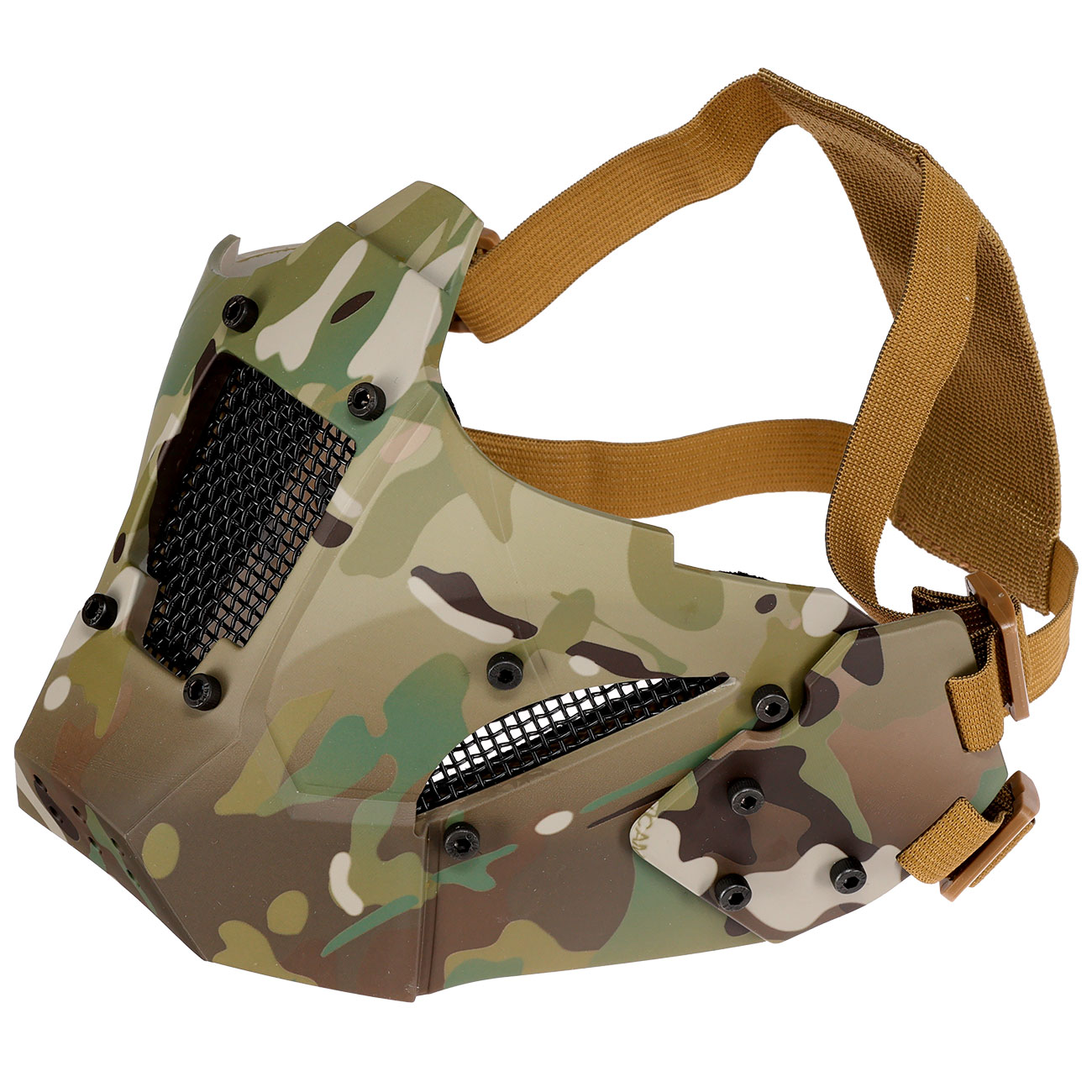 WoSport Iron Warrior Maske Lower Face mit Halterung fr / ohne FAST Helme camo Bild 4