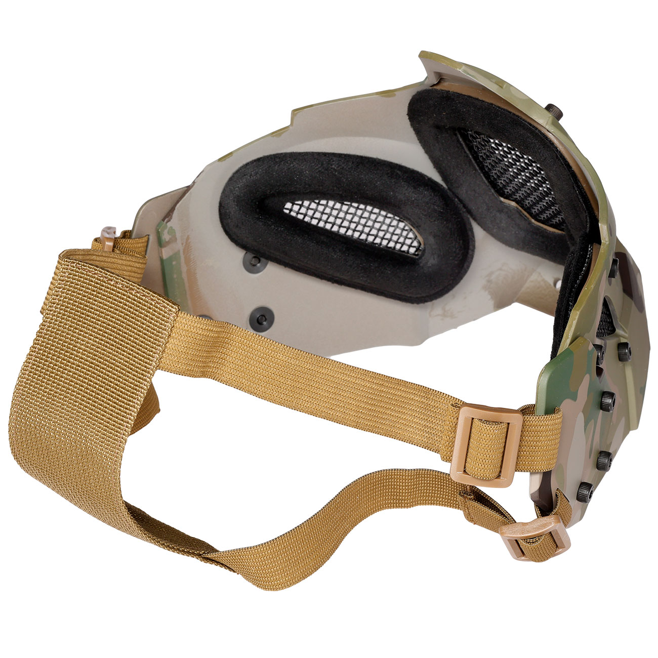 WoSport Iron Warrior Maske Lower Face mit Halterung fr / ohne FAST Helme camo Bild 7