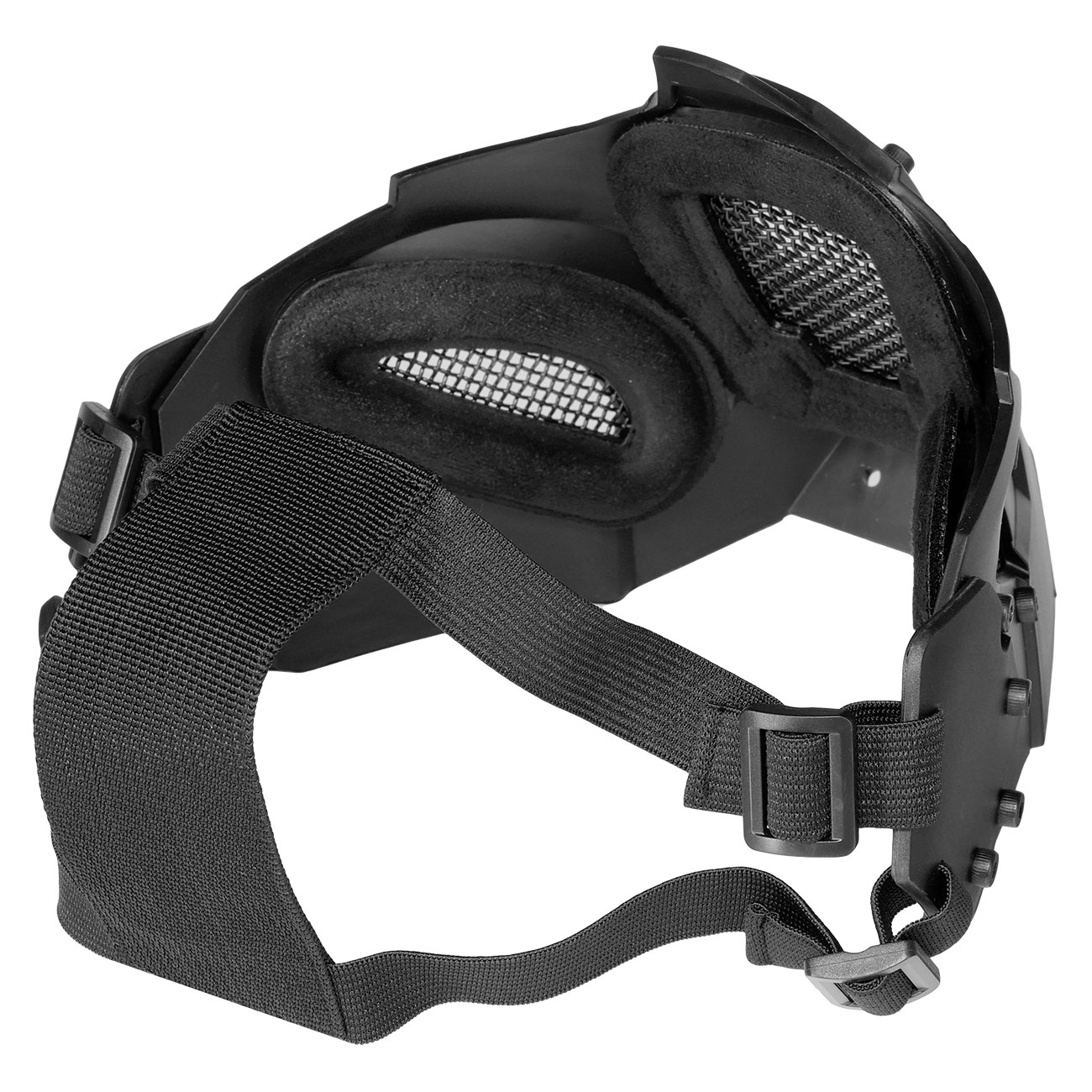 WoSport Iron Warrior Maske Lower Face mit Halterung fr / ohne FAST Helme schwarz Bild 7