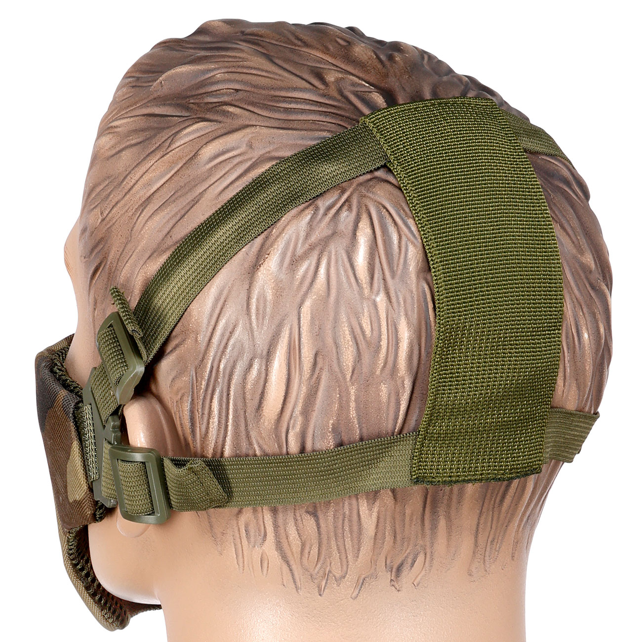 WoSport WST Glory Airsoft Gittermaske Lower Face woodland Bild 3