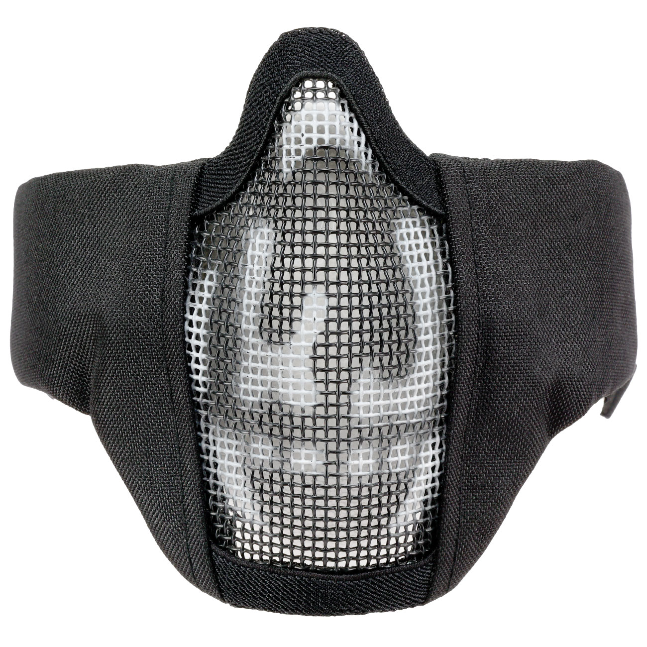 WoSport WST Glory Airsoft Gittermaske Lower Face Black Skull Bild 5