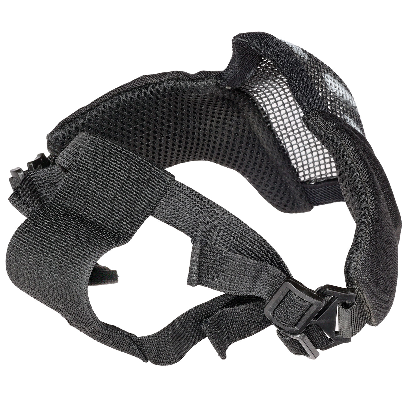 WoSport WST Glory Airsoft Gittermaske Lower Face Black Skull Bild 7