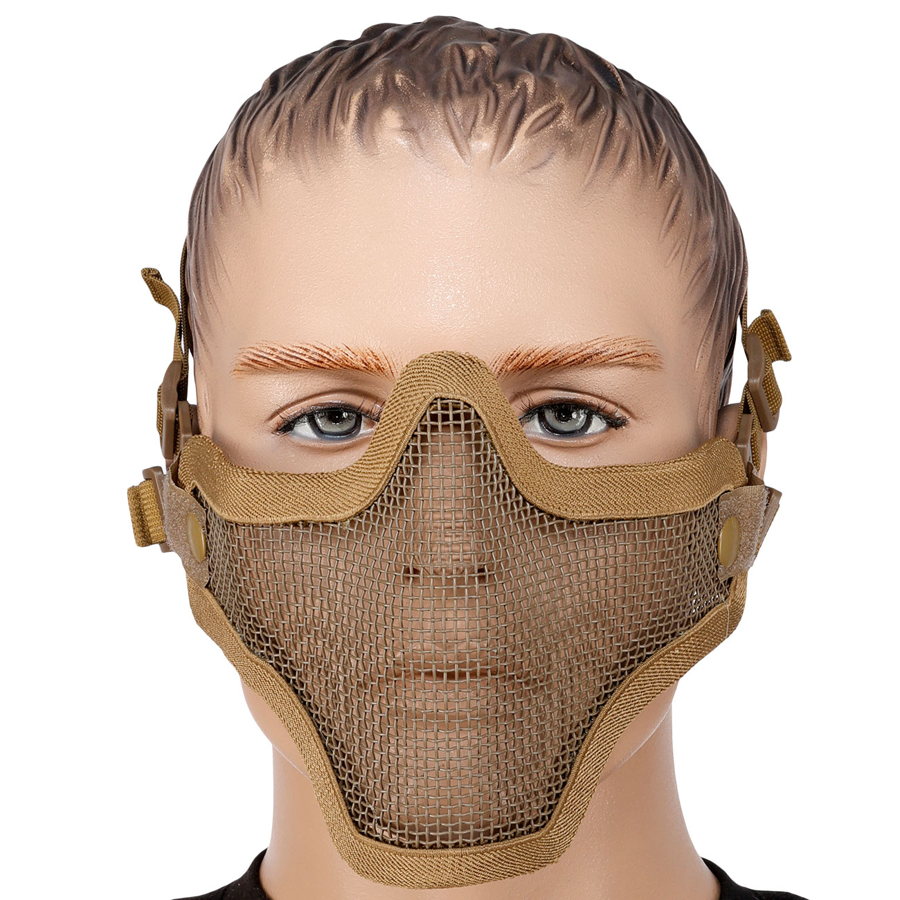 WoSport WST Scout V1 Airsoft Gittermaske Lower Face tan Bild 1