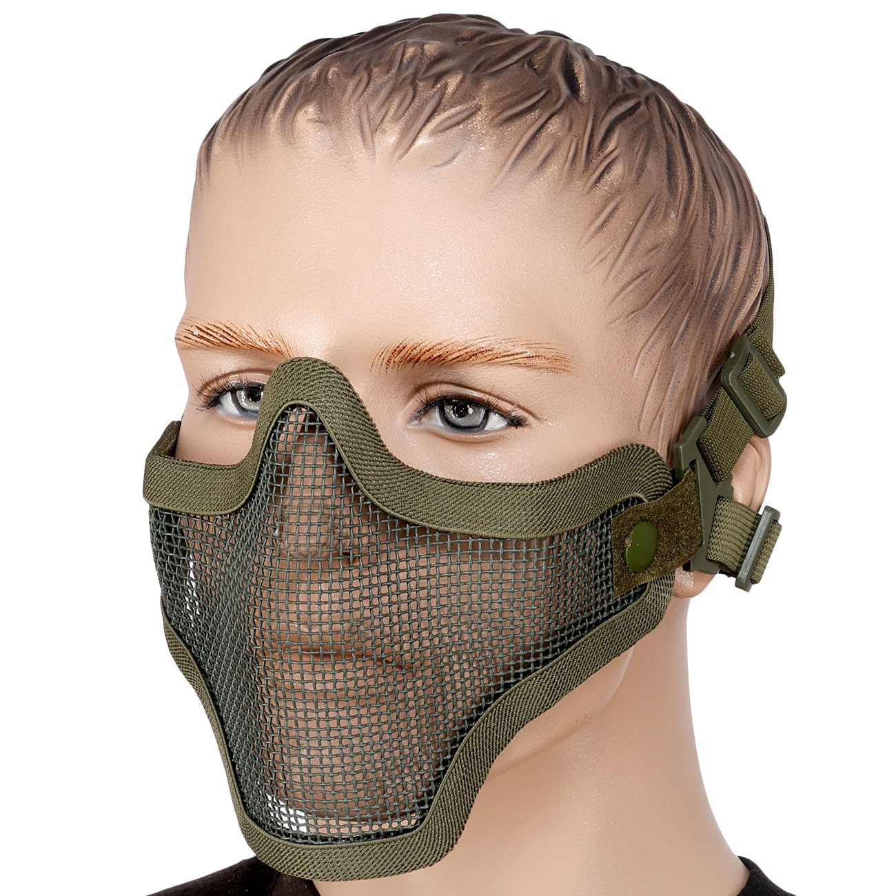 WoSport WST Scout V1 Airsoft Gittermaske Lower Face oliv