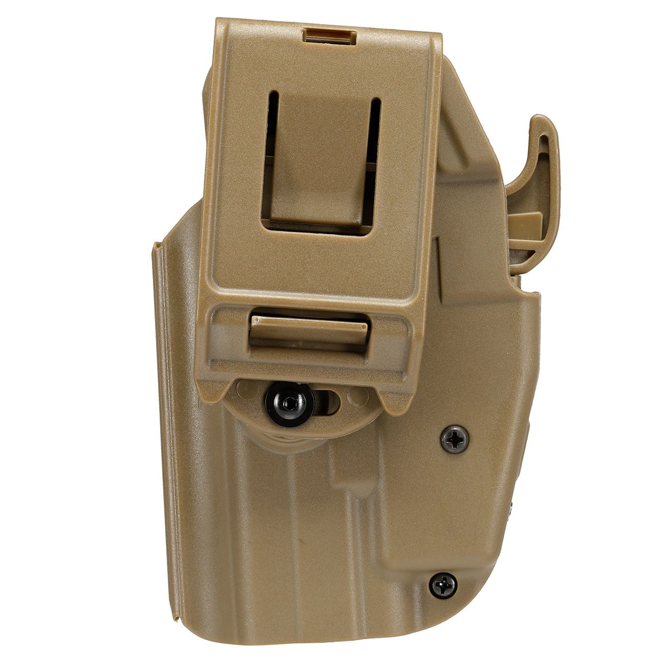 WoSport Universal Type-A Holster Kunststoff m. Grtelhalter fr Pistolen rechts tan Bild 4