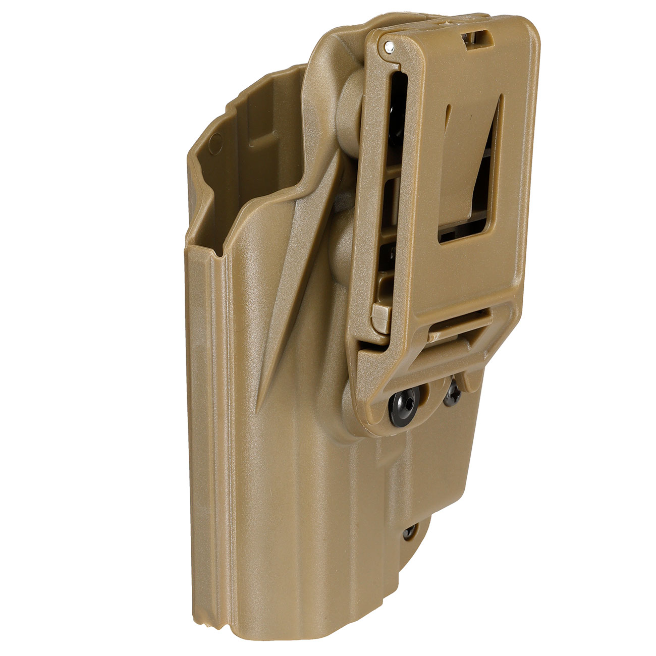 WoSport Universal Type-A Holster Kunststoff m. Grtelhalter fr Pistolen rechts tan Bild 5